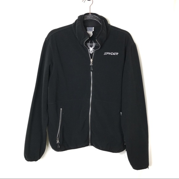 3/$30 Spyder | Men's Black Full Zip Fleece Jacket M - Picture 1 of 6